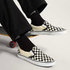 Vans Slip On Unisex Sneakers, Checkerboard Black/Off White, 6.5 US Women/5 US Men
