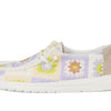 HEYDUDE Women's Wendy Cottage Crochet Egret/Lavender/Multi 8 Medium