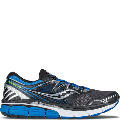 Saucony Men's Redeemer ISO Running Shoe, Black/Blue,12.5 M US