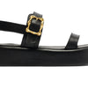 Schutz Women's Wavy Flatform Black 5.5 Medium