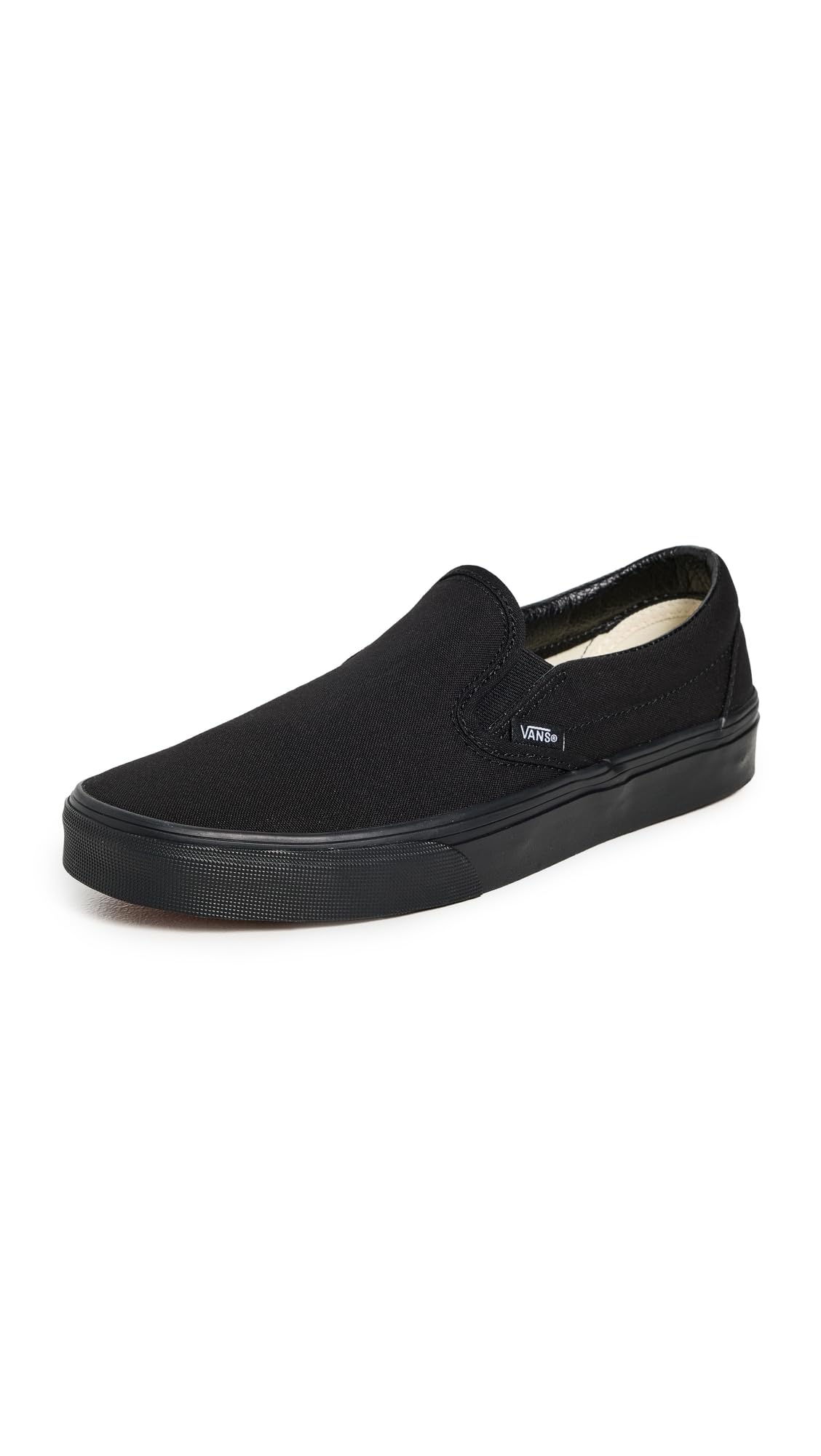 Vans - Unisex Adult Classic Slip-On Shoes in Black/Black, 4 D(M) US Mens / 5.5 B(M) US Womens, Black/Black