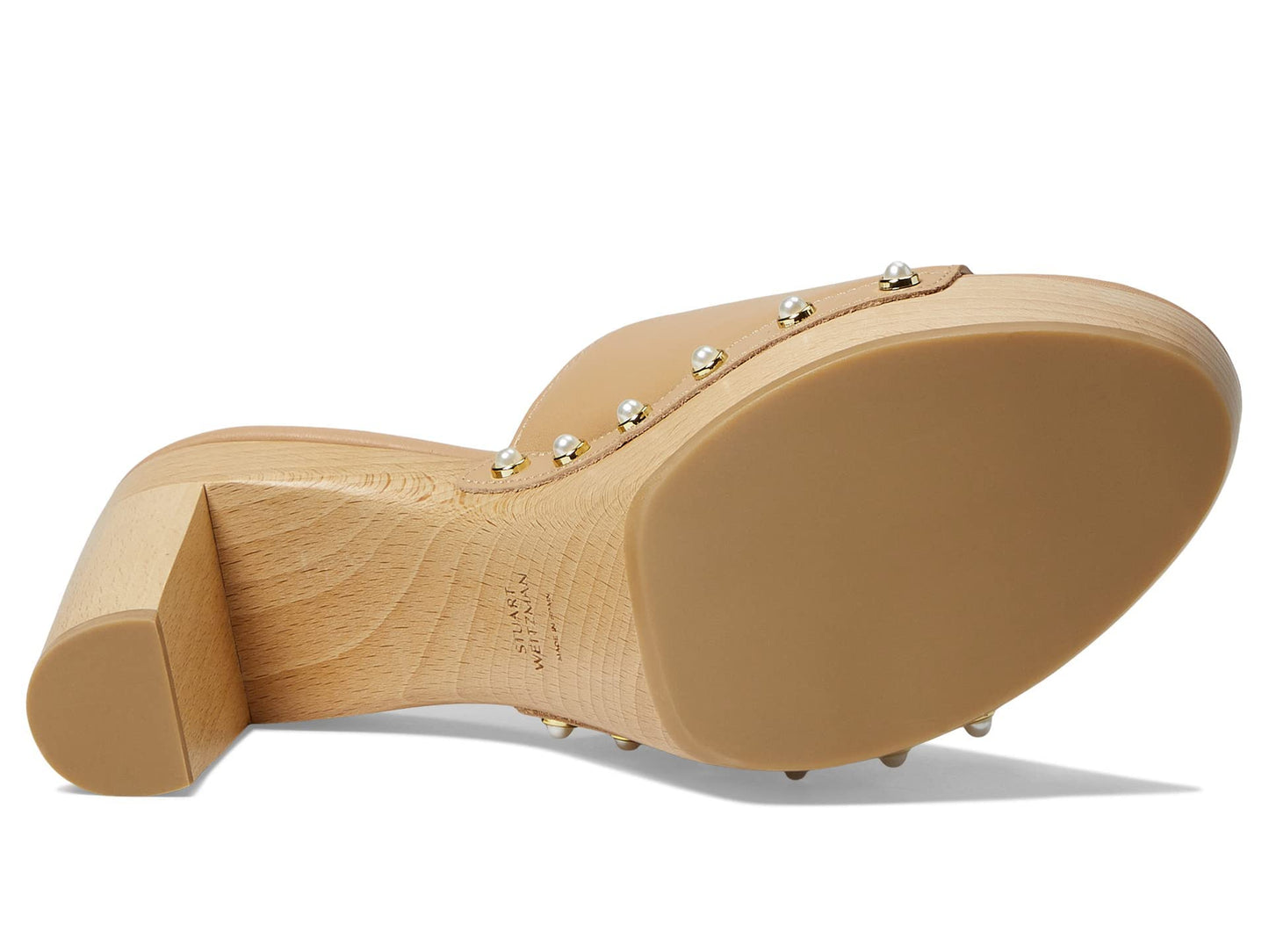 Stuart Weitzman Pearl Clog 85 Sandal Adobe 11 B