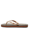 Michael Kors Flip-Flop Stripe EVA Brown 10 M