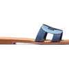 Cole Haan Womens Chrisee Sandal, Denim/Dark Denim, 7-B US
