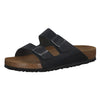 Birkenstock BIRK-552111 Arizona Leather Sandals, Black, 43 (US Men's 10)