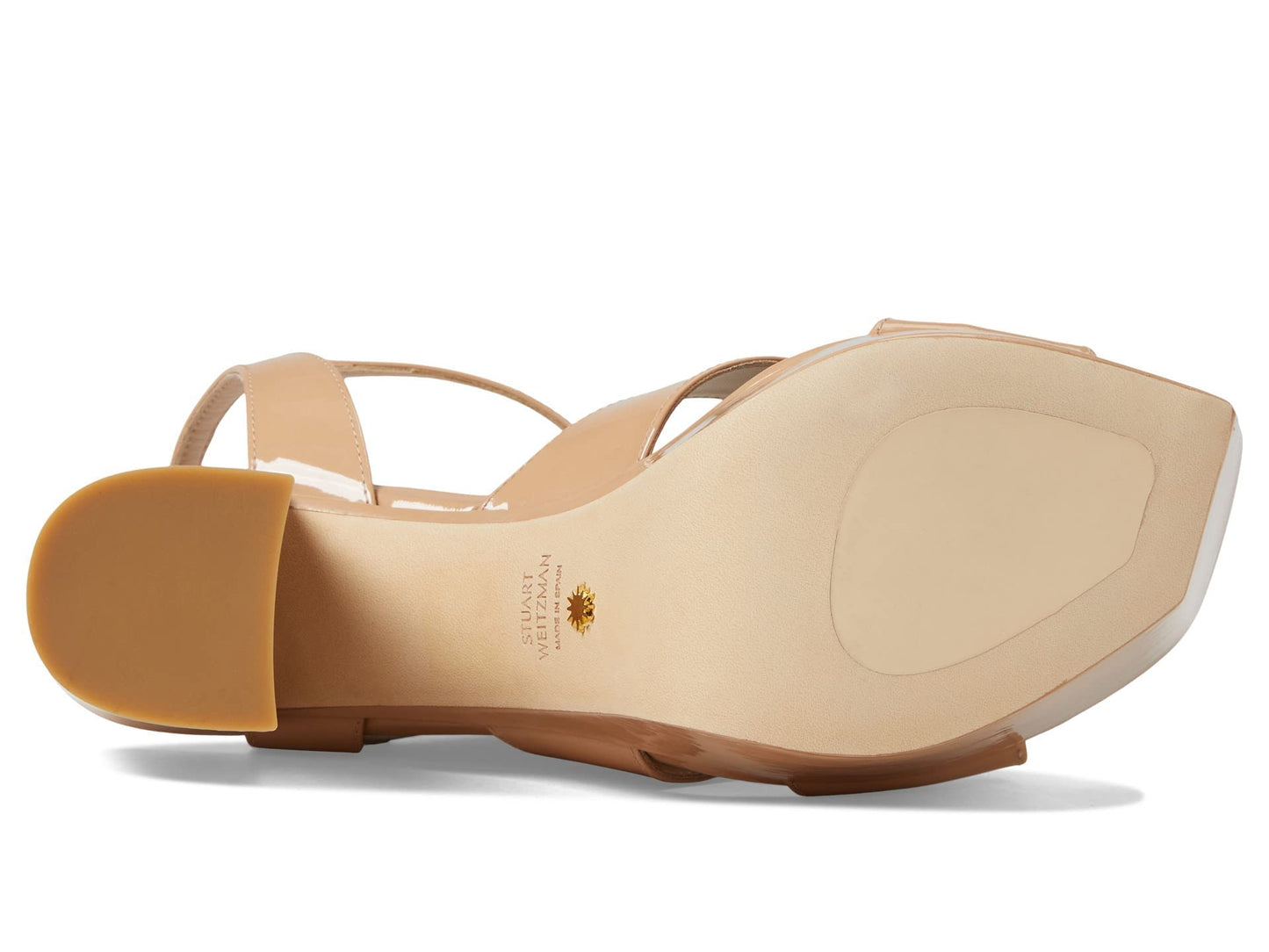 Stuart Weitzman Miami Squarehigh 140 Platform Sandal Adobe 8.5 B