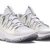 Under Armour Women's UA Flow Breakthru 4 Basketball Shoes (White/Halo Gray/Metallic Silver - 101, US Footwear Size System, Adult, Women, Numeric, Medium, 8)