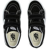 Vans Kids Sk8-Mid Reissue V Skate Shoe Black/True White 3.5