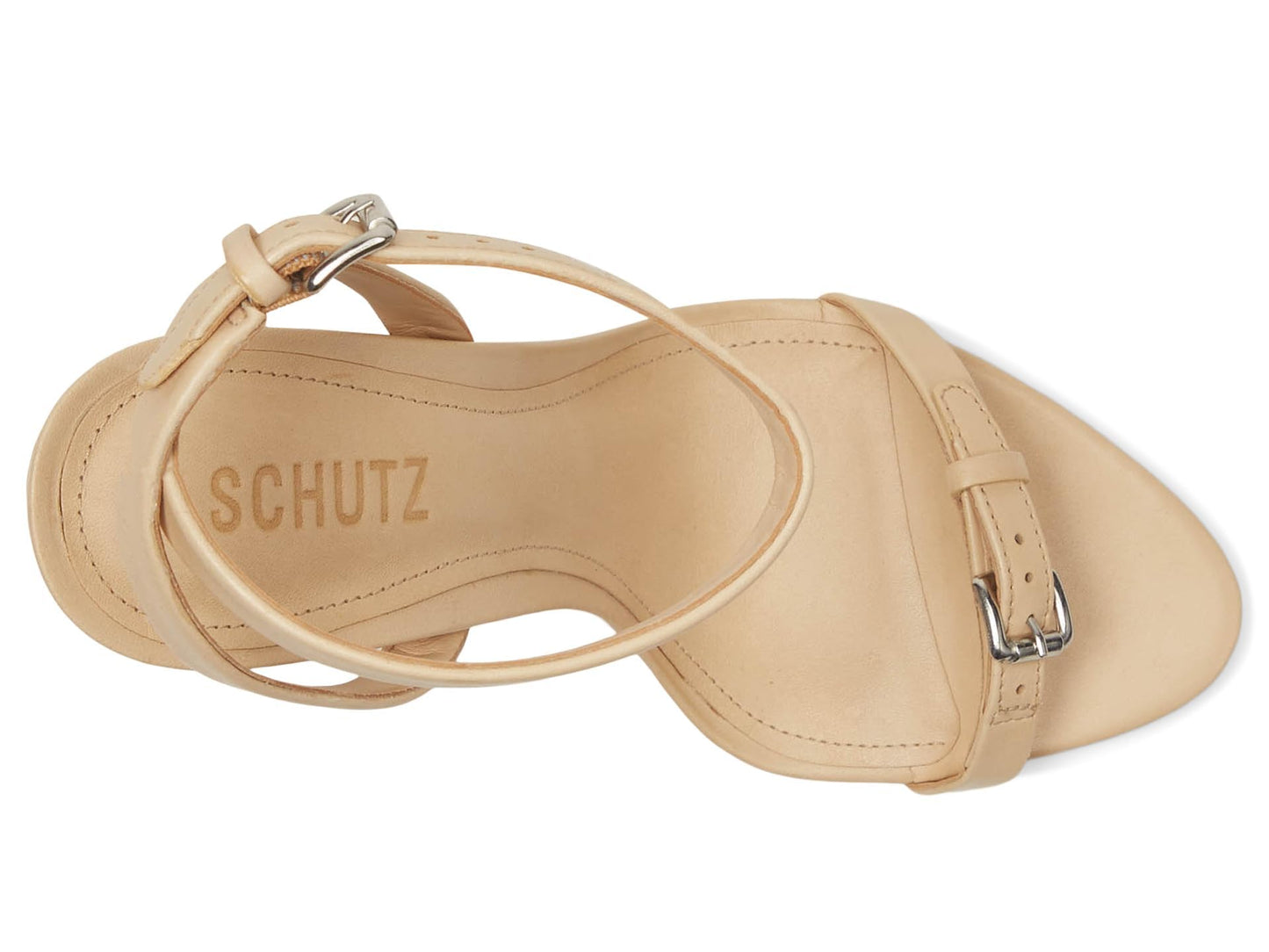 Schutz Women's Aurora Natural Nibs 7 M