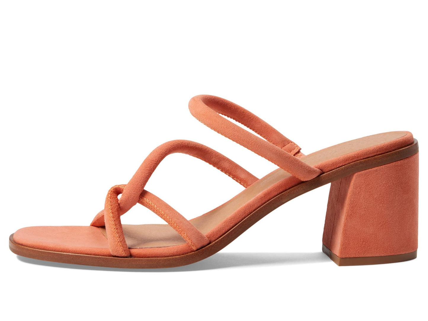 Madewell CAIA Occasion Sandal Suede Classic Coral 8 M