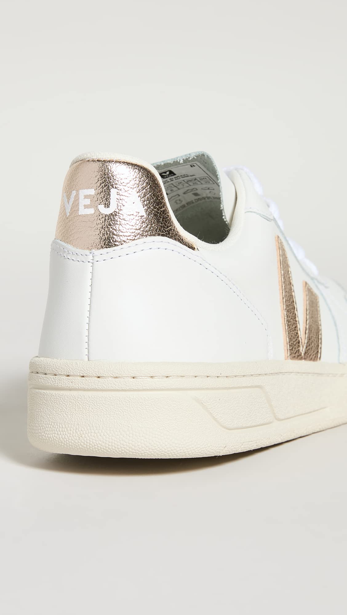 Veja Men's V-10 Sneakers, Extra White/Platine, 10 Medium US