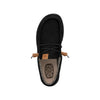 HEYDUDE Men's Wally Corduroy Slip On Loafer, Black Size 7 | Lightweight Flex & Fold Outsole with Elastic Lace