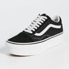 Vans UA Old Skool Stackforms, Black/True White, 5 US Women/3.5 US Men