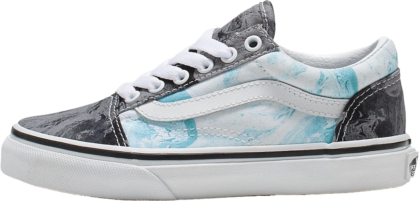 Vans - Kids Old Skool Shoes, Color Marble Black/Grey, Size: 3 M US Little Kid