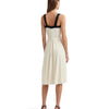 Lauren Ralph Lauren Womens Two-Tone Georgette Sleeveless Dress Mascarpone Cream/Black 12