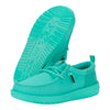 HEYDUDE Dude Perfect X Wally Funk Y Green Teal Size J6 | Kids Shoes | Kids Slip-on Loafers | Comfortable & Light-Weight