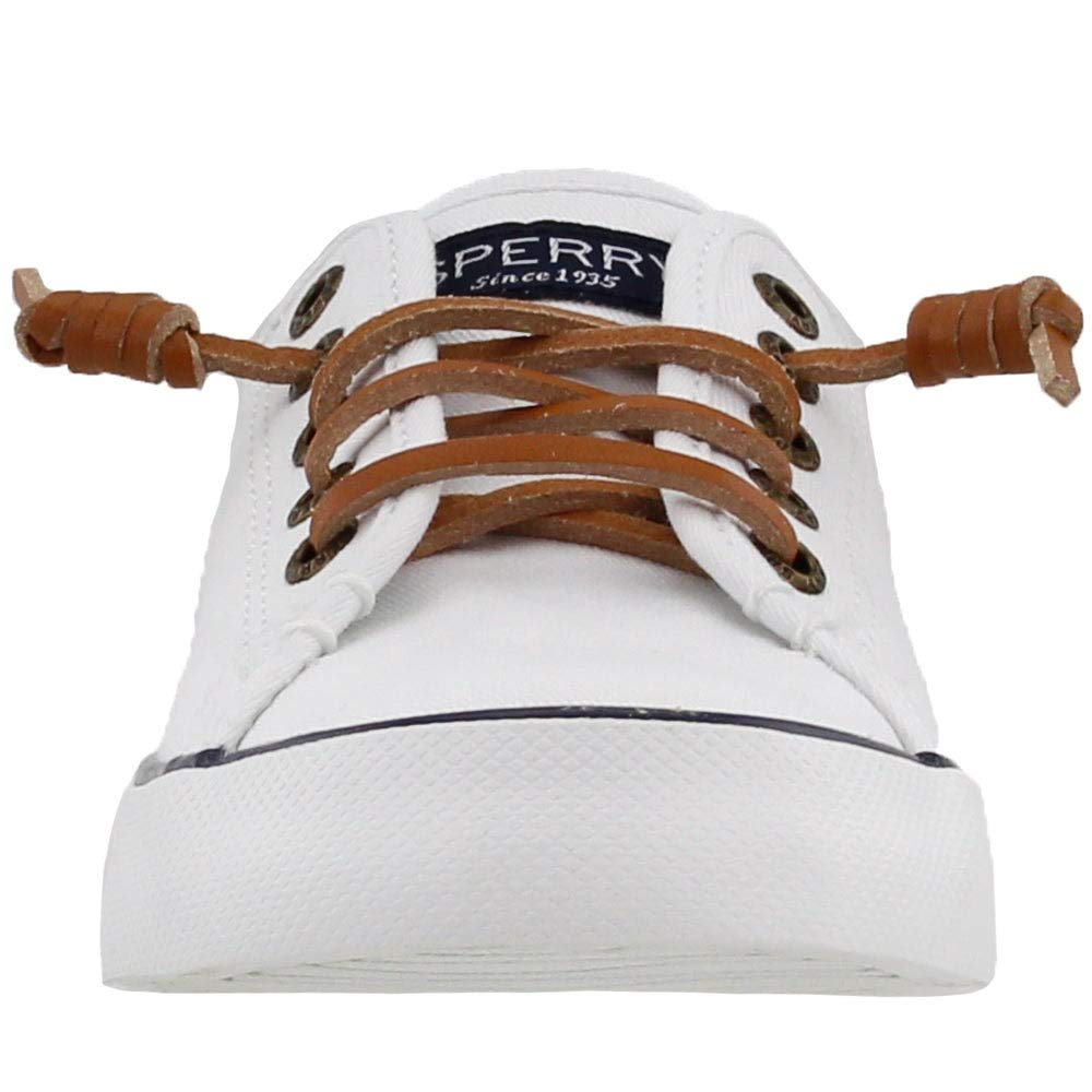 Sperry womens Pier View Sneaker, White, 5.5 US