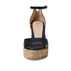 Stuart Weitzman Nudistcurve Espadrille Wedge Black 1 7 B