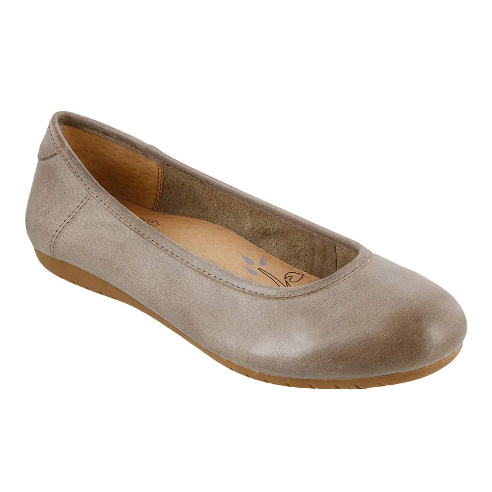 Taos Footwear Women's Rascal Grey Flat 7 M US
