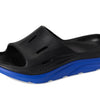 Hoka Unisex Ora Recovery Slide 17 Black/Ultramarine Men's 5, Womens 7