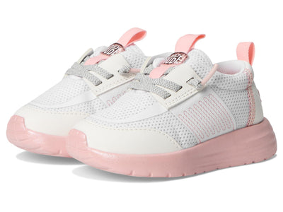 HEYDUDE Kids Womens Sirocco Play Pearl Ombre (Toddler) White/Pink 6 Toddler M