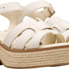 Clarks - Womens Coledale Strap Sandals, Cream Leat, 4.5 UK