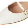 Cole Haan Women's Shoes - Yelena Mary Jane Ballet Flat, Ivory Leather, 7.5-B US