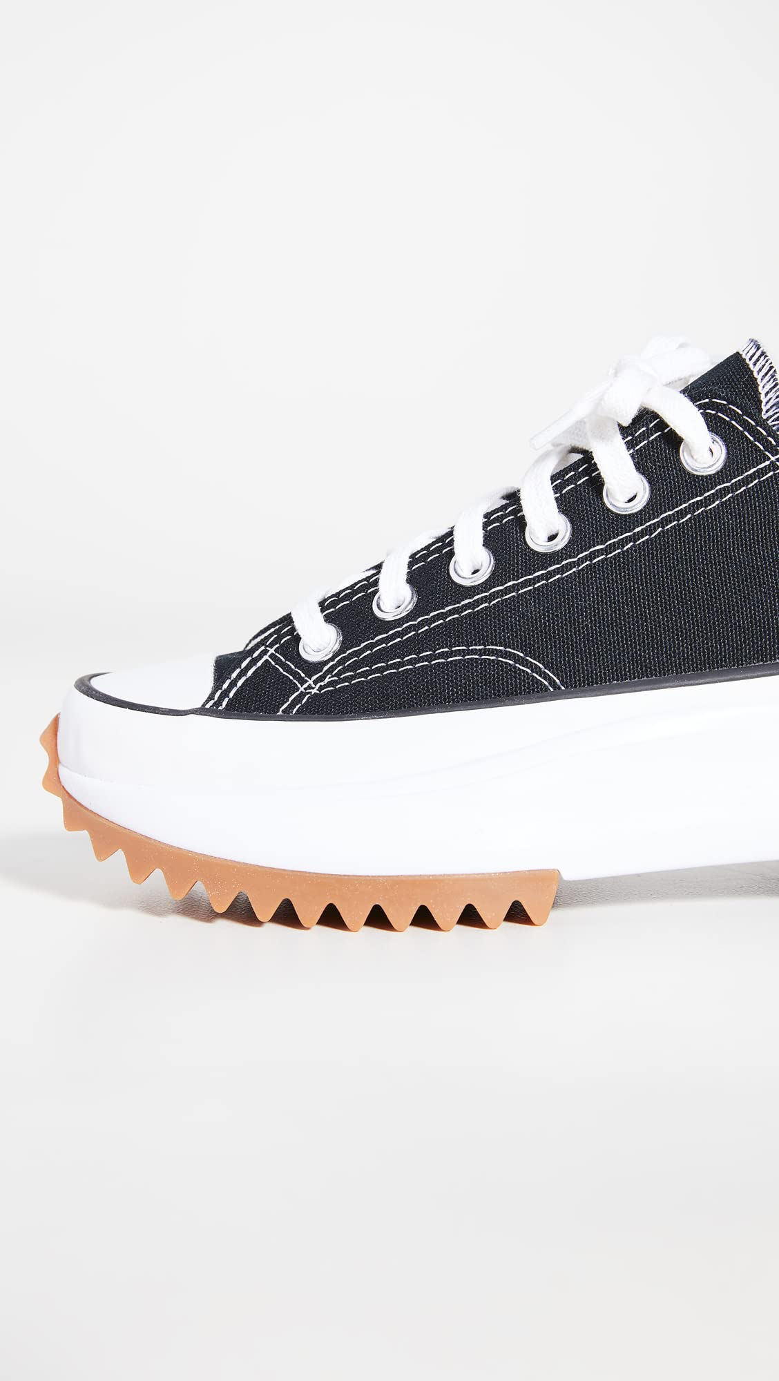 Converse Run Star Hike Hi Sneakers, Black/White/Gum, 11.5 US Women/10 US Men