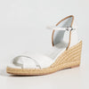 Stuart Weitzman Women's Mirela Ii Wedge Espadrilles, White/Natural WLJ, 5.5 Medium US