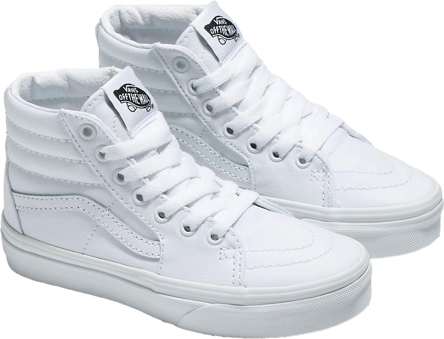 Vans Kids SK8-Hi (Little Kid) True White/True White 1.5 Little Kid M
