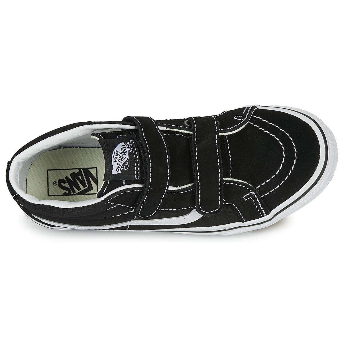 Vans Kids SK8-Mid Reissue V (Big Kid) Black White Size 5 Big Kid