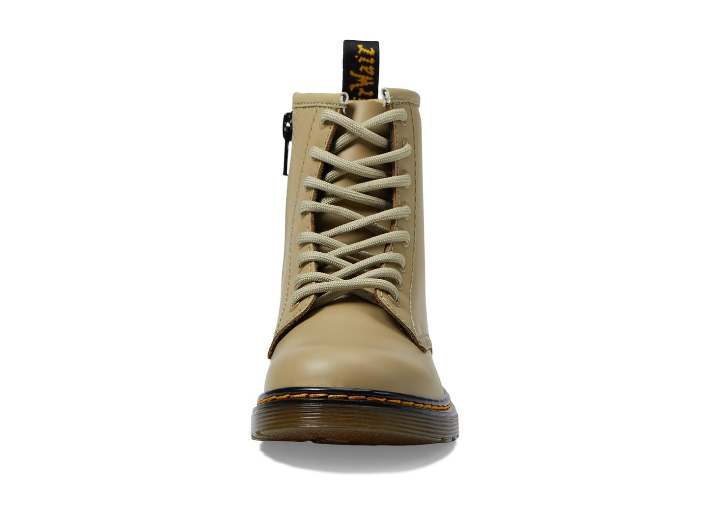 Dr. Martens Kid's Collection 1460 Lace Up Fashion Boot (Little Kid/Big Kid) - Boots for Kids - Rubber Outsole Pale Olive 11 UK (US 12 Little Kid) M