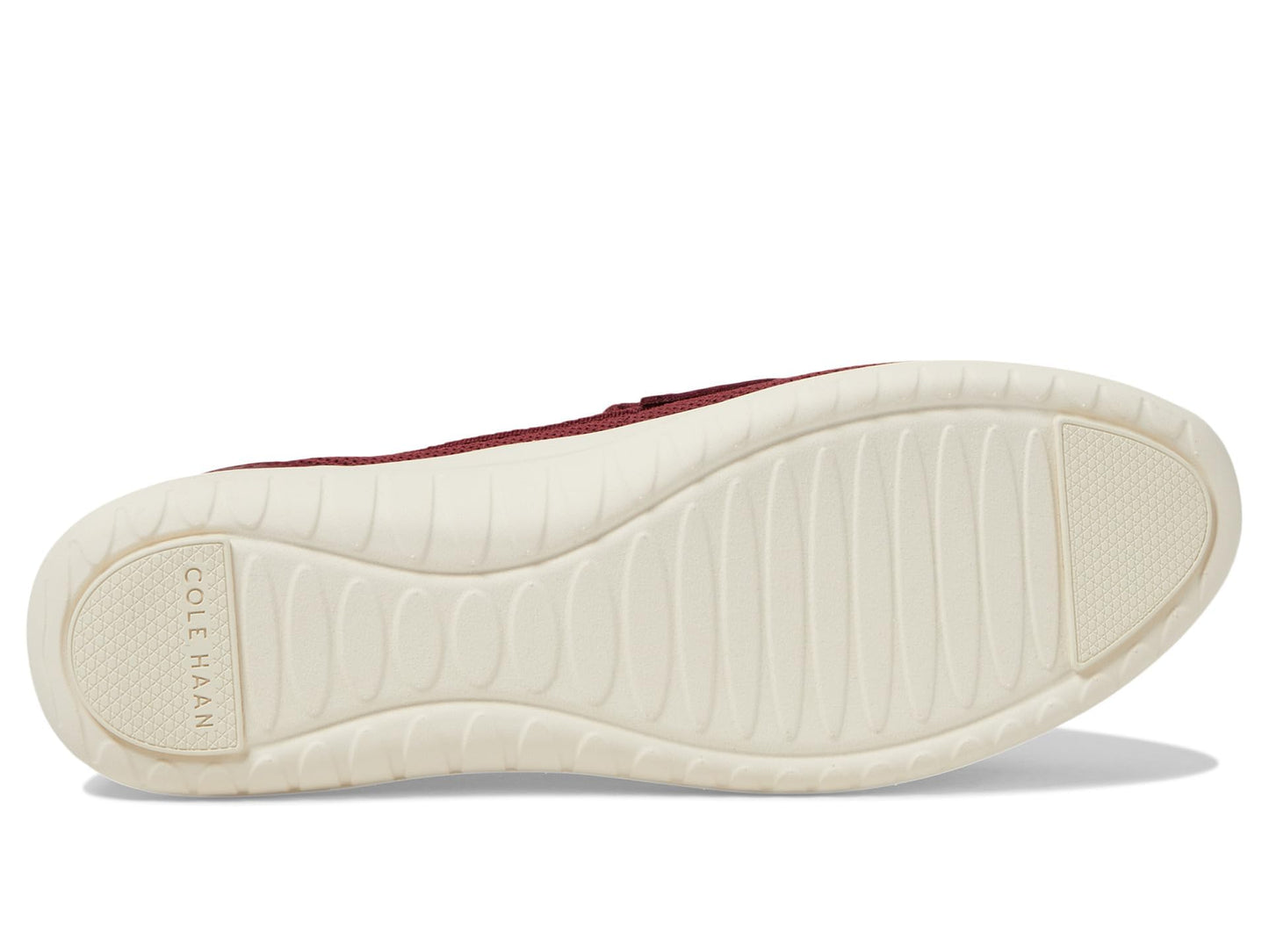 Cole Haan Womens Zerogrand Meritt Stitchlite Loafers, Black Cherry Knit/Ivory, 7 Medium