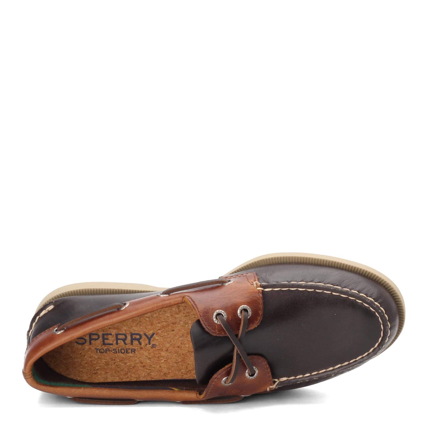 Sperry Men's A/O 2-Eye Plush Varsity Shoe, brown/tan, 10.5 M US
