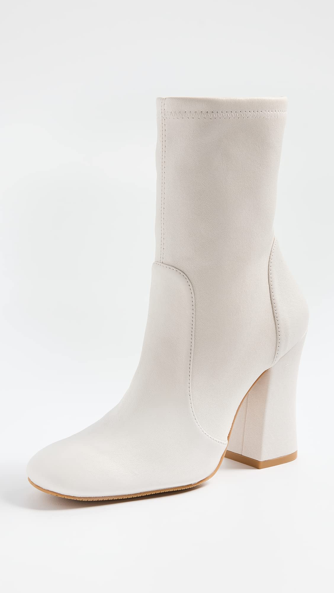 Stuart Weitzman Curveblock 100 Bootie White 9 B