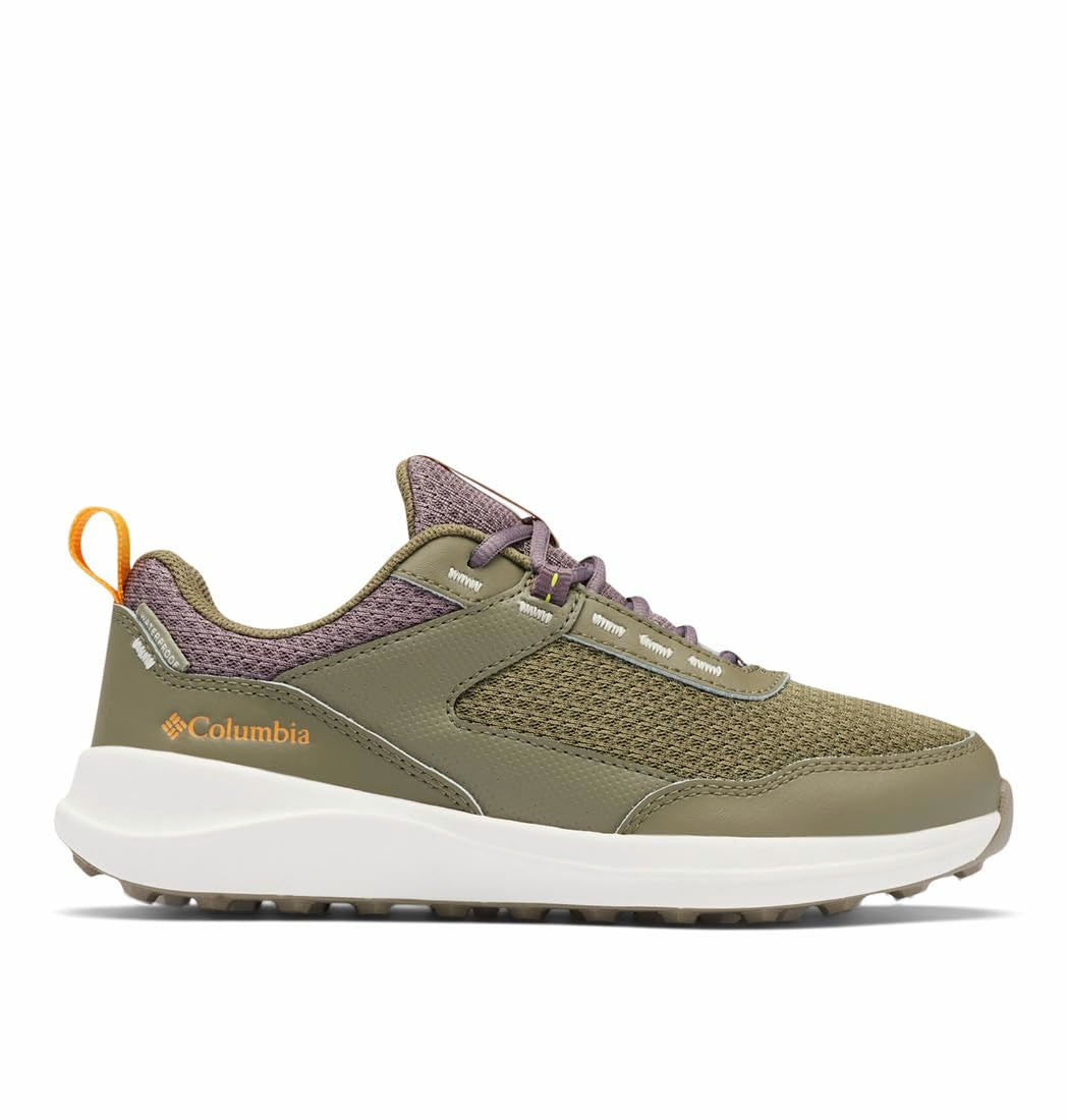 Columbia Youth Unisex Hatana Waterproof, Stone Green/Mango, 5