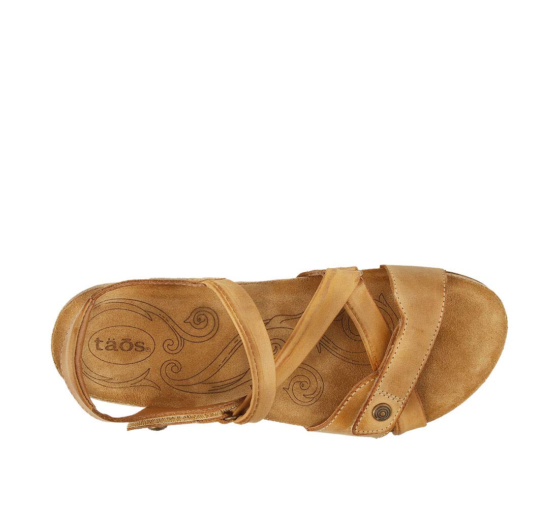 Taos Footwear Women's Universe Camel Sandal 9-9.5 W US