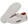 Hey Dude Women's Wendy Snake Linen White Size 10 | Women’s Shoes | Women’s Lace Up Loafers | Comfortable & Light-Weight