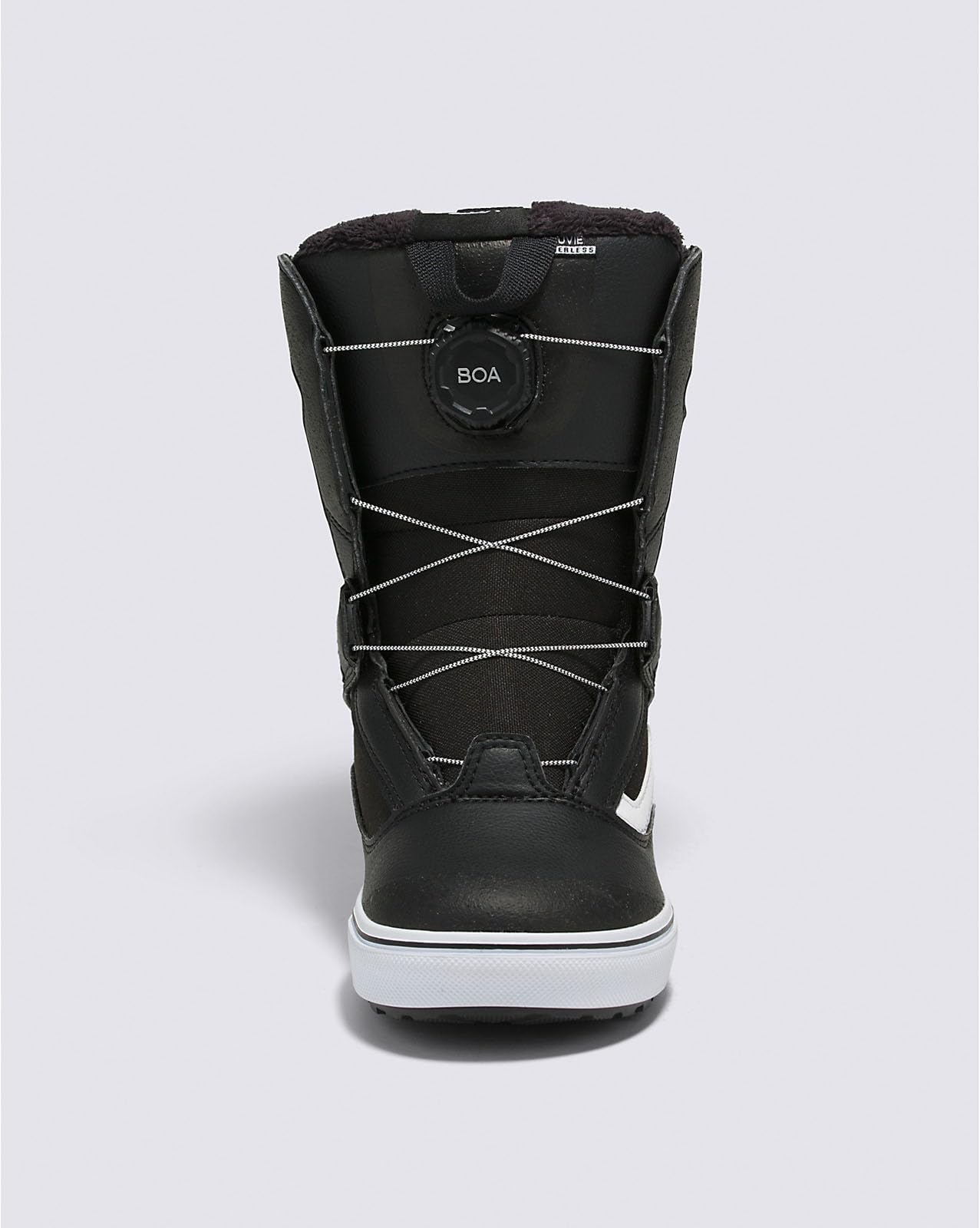 Vans Youth Juvie Linerless Snowboard Boots (Black/White, 5)