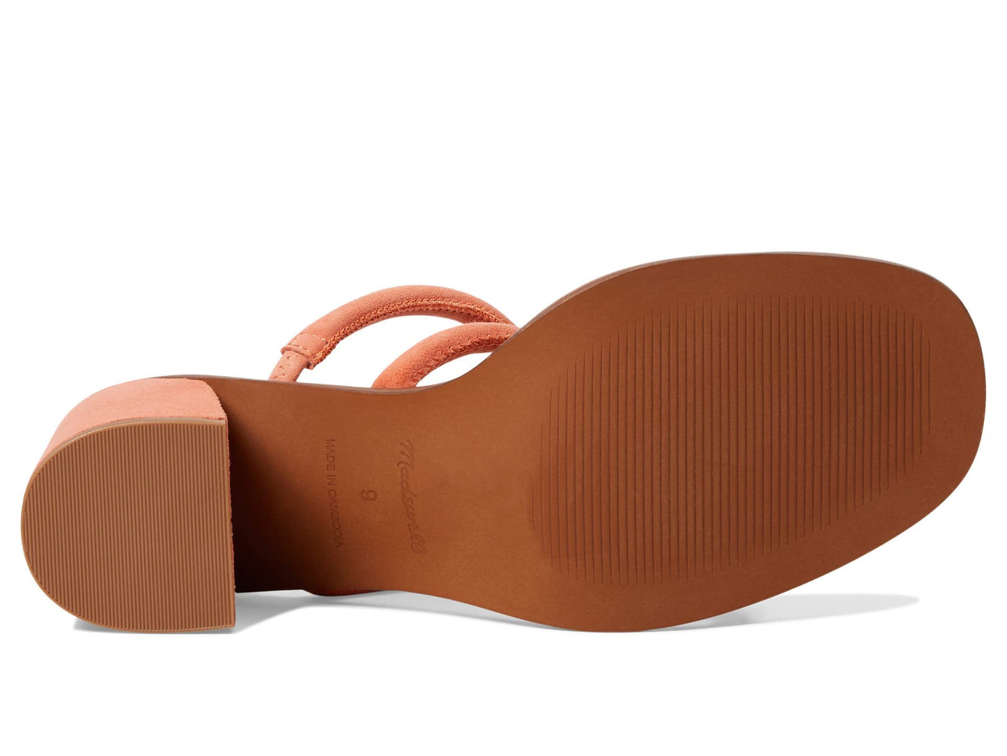 Madewell CAIA Occasion Sandal Suede Classic Coral 8 M