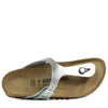 Birkenstock Women's Unisex Adult Flip Flops, Silver, 38 EU Étroit