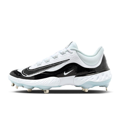 Nike Alpha Huarache Elite 4 Low Men's Baseball Cleat US (White/Black/Black, US Footwear Size System, Adult, Men, Numeric, Medium, 14)