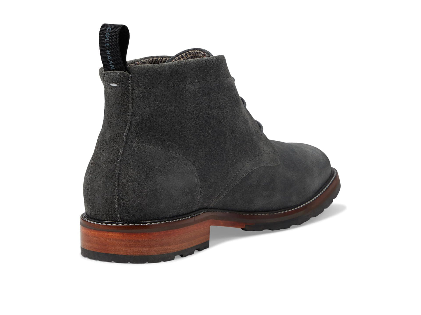 Cole Haan Mens Berkshire Lug Chukka Boots, Turbulence Suede/Natural Water-Resistant, 8.5 M