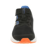 New Balance Fresh Foam Arishi V4 Bungee Lace with Top Strap Running Shoe, Black/Blue Agate/Blaze Orange, 2 Wide US Unisex Little_Kid