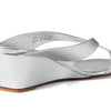 Stuart Weitzman Miami 50 Wedge Slide Silver 8.5 B