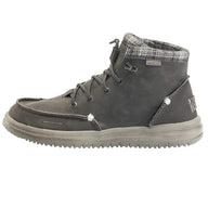 HEYDUDE Men's Bradley Dark Grey, Size 10 | Men's Shoes | Men's Boots | Comfortable & Light-Weight