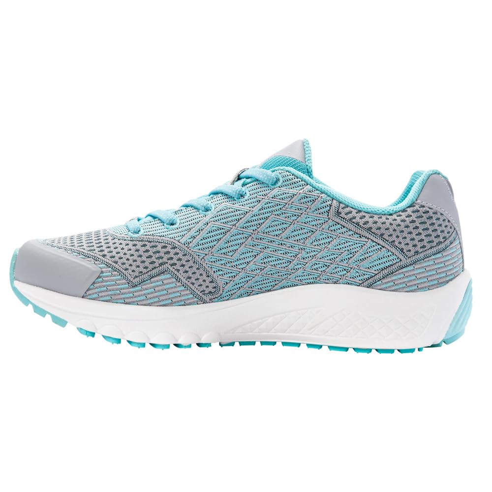 Propét Women's One Running Shoe, Grey/Mint, 12 M US
