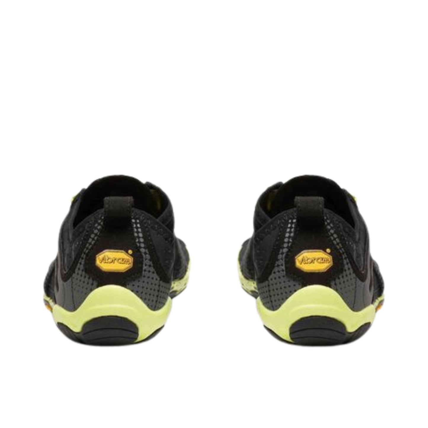 Vibram Men's FiveFingers V-Run | Barefoot Road Running Shoes for Natural Comfort & Stability, Black/Yellow, 45 EU / 11-11.5 US