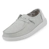 Hey Dude Women's Wendy Stretch Sparkling White Size 11 | Women’s Shoes | Women’s Lace Up Loafers | Comfortable & Light-Weight