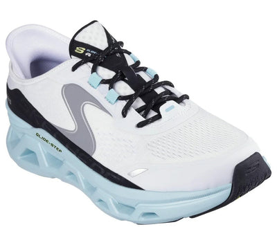 Skechers Wide Fit Man Slip-ins Glide-Step Altus Lace-Up 232921 White/Blue US Size 10.5W